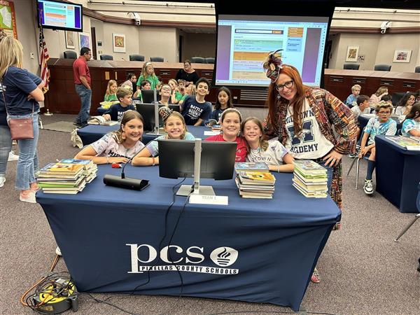 Midtown's Battle of the Books Team at the Finals